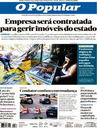 Capa do jornal O Popular 16/06/2026
