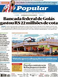 Capa do jornal O Popular 17/01/2026