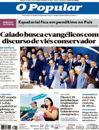 Capa do jornal O Popular 17/04/2026