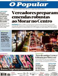 Capa do jornal O Popular 17/06/2026