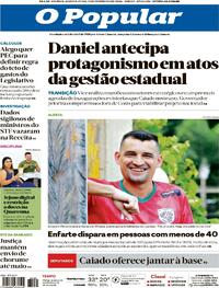 Capa do jornal O Popular 18/02/2026