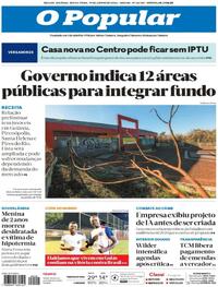 Capa do jornal O Popular 19/06/2026