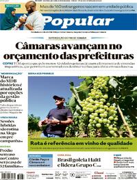 Capa do jornal O Popular 20/06/2026