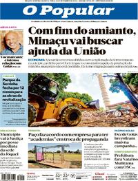 Capa do jornal O Popular 23/09/2026