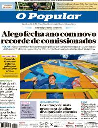 Capa do jornal O Popular 24/01/2026