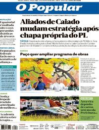 Capa do jornal O Popular 24/02/2026