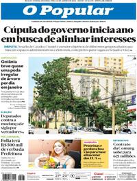 Capa do jornal O Popular 26/01/2026