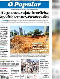 Capa do jornal O Popular 26/06/2026