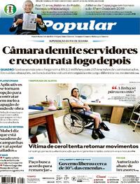 Capa do jornal O Popular 27/06/2026