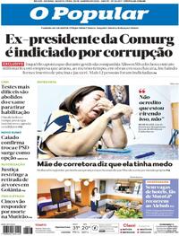Capa do jornal O Popular 28/01/2026