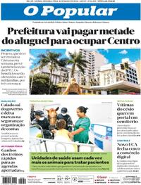 Capa do jornal O Popular 30/03/2026