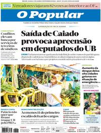 Capa do jornal O Popular 31/01/2026