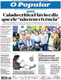 Capa do jornal O Popular 31/03/2026