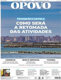 Capa do jornal O Povo 01/06/2020