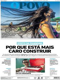 Capa do jornal O Povo 01/09/2020