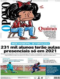 Capa do jornal O Povo 01/10/2020