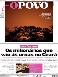 Capa do jornal O Povo 02/10/2020