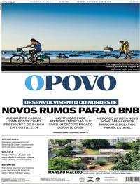 Capa do jornal O Povo 03/06/2020