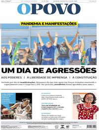 Capa do jornal O Povo 04/05/2020