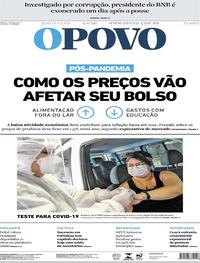 Capa do jornal O Povo 04/06/2020