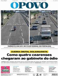 Capa do jornal O Povo 04/07/2020