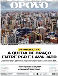 Capa do jornal O Povo 04/08/2020