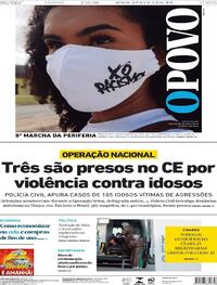 Capa do jornal O Povo 05/12/2020