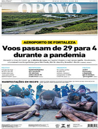 Capa do jornal O Povo 06/06/2020