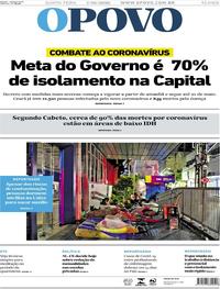 Capa do jornal O Povo 07/05/2020