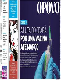Capa do jornal O Povo 09/12/2020