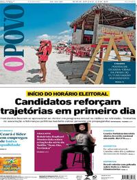 Capa do jornal O Povo 10/10/2020