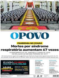 Capa do jornal O Povo 11/06/2020