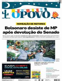 Capa do jornal O Povo 13/06/2020