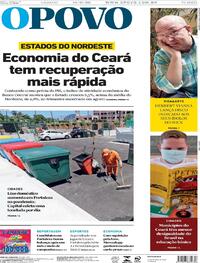 Capa do jornal O Povo 14/11/2020