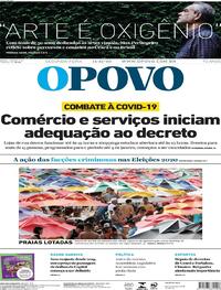 Capa do jornal O Povo 14/12/2020