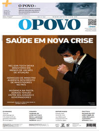 Capa do jornal O Povo 16/05/2020