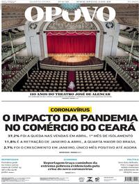 Capa do jornal O Povo 17/06/2020