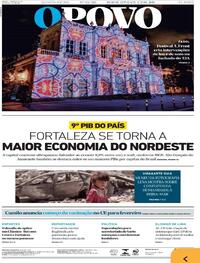 Capa do jornal O Povo 17/12/2020