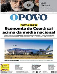 Capa do jornal O Povo 19/05/2020