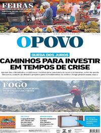 Capa do jornal O Povo 19/09/2020