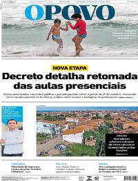 Capa do jornal O Povo 21/09/2020