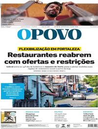 Capa do jornal O Povo 22/06/2020