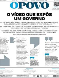 Capa do jornal O Povo 23/05/2020
