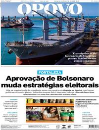 Capa do jornal O Povo 25/08/2020