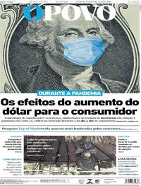 Capa do jornal O Povo 25/09/2020