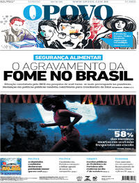 Capa do jornal O Povo 26/09/2020