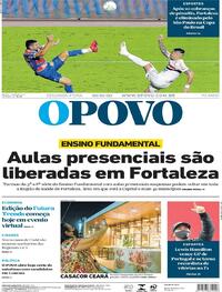 Capa do jornal O Povo 26/10/2020