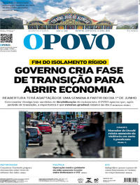 Capa do jornal O Povo 28/05/2020