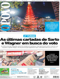Capa do jornal O Povo 28/11/2020