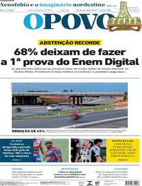 Capa do jornal O Povo 01/02/2021